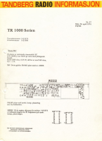 Tandberg TR-1000-Service-Information